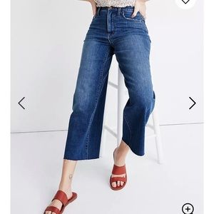 NWOT Madewell Wide-Leg Crop Jeans